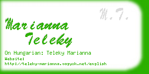 marianna teleky business card